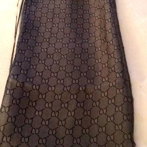 Silk scarf grey - Picture 1 of 5